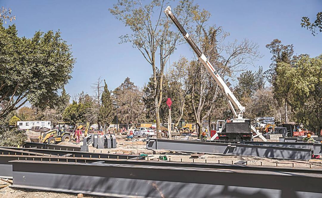 Aspecto de las obras realizadas en la tercera sección del Bosque de Chapultepec a principio de año, como parte del Proyecto Chapultepec Naturaleza y Cultura. Foto: Archivo/EL UNIVERSAL.