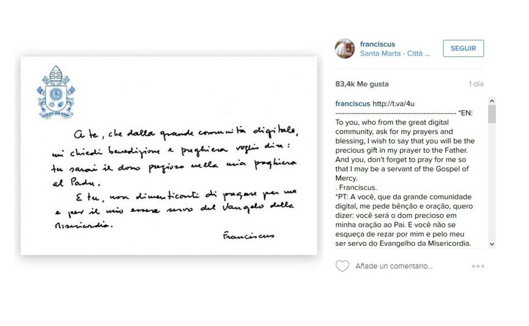 Bergoglio ha defendido en diversas ocasiones la importancia de las redes sociales para difundir el Evangelio a nivel internacional