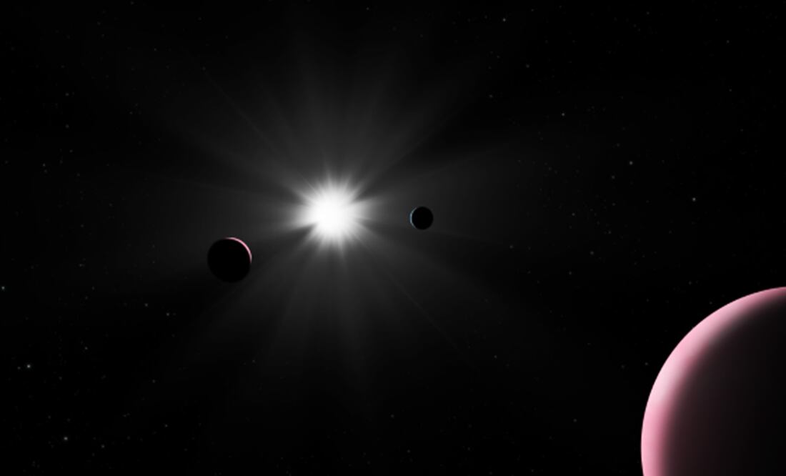 Impresión artística de Nu2 Lupi. Imagen: ESA