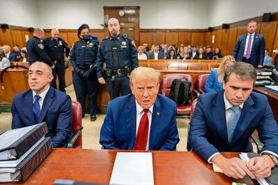 Ventilan en la Corte pagos para silenciar affaires de Trump 