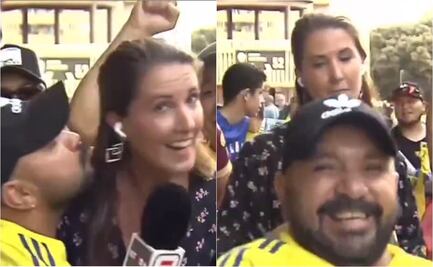 VIDEO: Periodista es acosada por aficionado de la Selección de Colombia