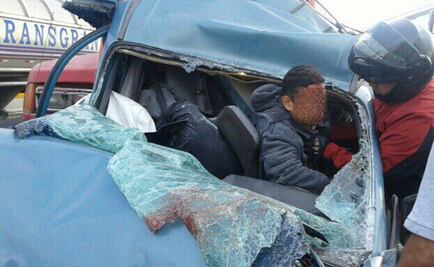 Muere hombre en choque múltiple en autopista México-Pachuca