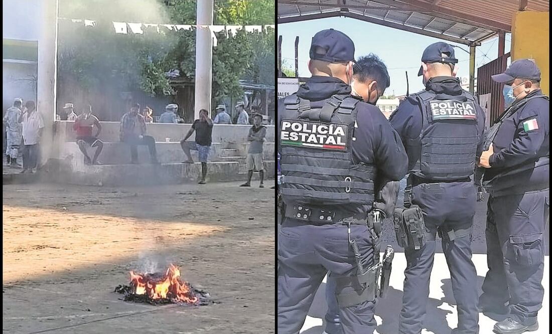 Habitantes de seis comunidades de Oaxaca quemaron las urnas y boletas en diferentes casillas electorales. Mientras que en Tamaulipas autoridades tuvieron que rescatar a votantes. Fotos: Especial y Sandra Tovar/ EL UNIVERSAL.