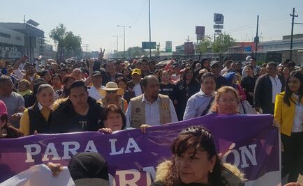 Simpatizantes del PRD de la CDMX bloquean Boulevard Aeropuerto