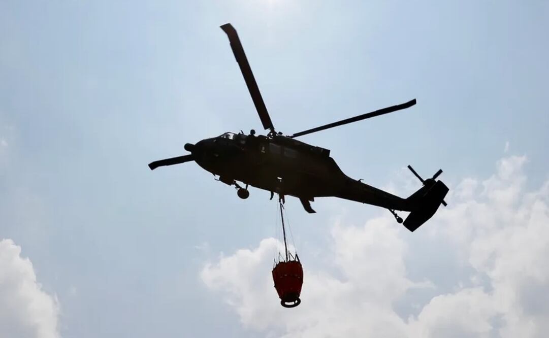 Un helicóptero de la Fuerza Aeroespacial Colombiana (FAC), en una fotografía de archivo. Foto: EFE