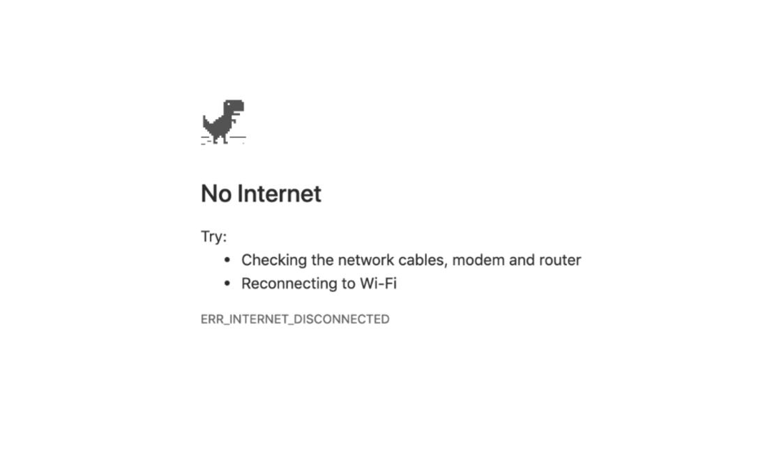 Aprovecha el tiempo sin conexión para divertirte con T-Rex./CHROME