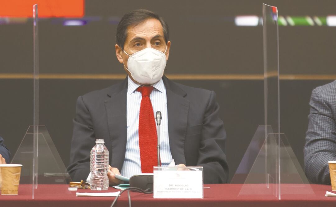 Rogelio Ramírez de la O dijo que con el plan de vacunación se mantendrá la recuperación y mejorará el pronóstico de 2022. Foto: Germán Espinosa. EL UNIVERSAL