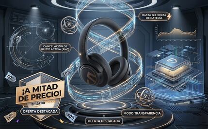 Amazon México remata audífonos inalámbricos de diadema SoundPEATS Space a mitad de precio; conoce sus características