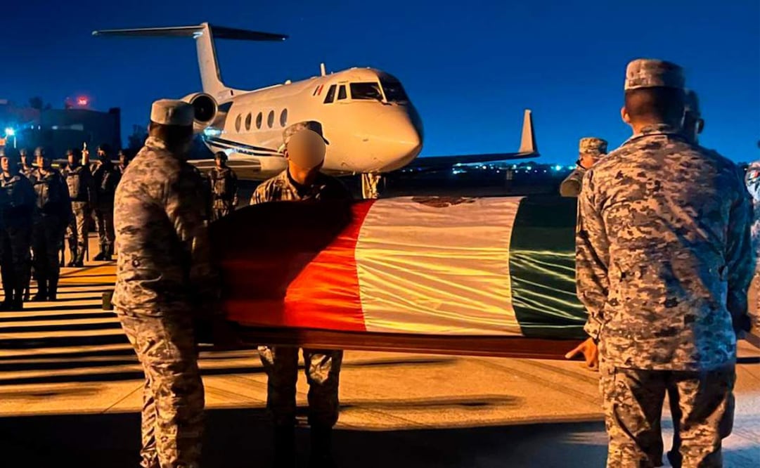 Realizan honores fúnebres a militares caídos en cumplimiento de su deber en Jalisco este miércoles 25 de febrero de 2026. Foto: Especial