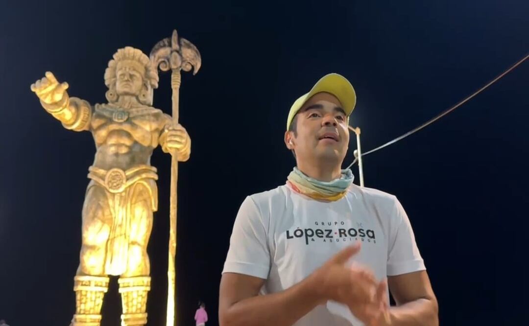Las estatuas del dios Poseidón y Chac en Progreso y Telchac Puerto siguien siendo objeto de ofrendas, en esta ocasión con una carrera de 42 kilómetros. Foto: Especiales