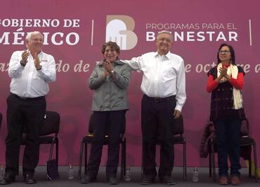 Se duplicará el número de becas que se entregan a estudiantes de nivel básico en Edomex: AMLO