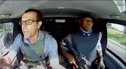 En video: Conductor frustra asalto a camioneta de valores con grandes habilidades al volante