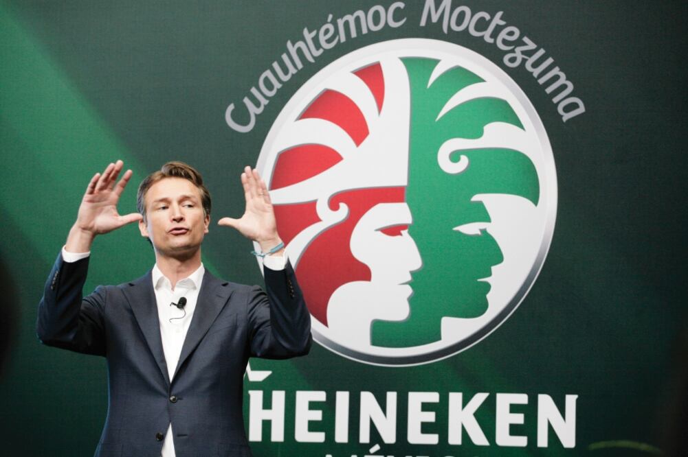 Dolf van den Brink, director de Heineken México, destacó el desempeño de marcas como Tecate, Indio y Heineken (IVÁN STEPHENS. EL UNIVERSAL)