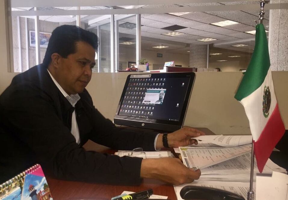 El titular de la Oficina de Atención al Migrante en el Estado y el Extranjero, Juan de Dios Hernández Hernández. Foto: Especial