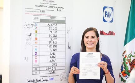 Entregan constancia de mayoría a la alcaldesa electa de León, Guanajuato