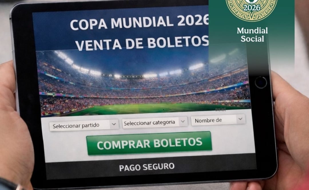 Páginas apócrifas simulan ventas de boletos para el Mundial 2026 (02/03/2026). Foto: Captura de pantalla