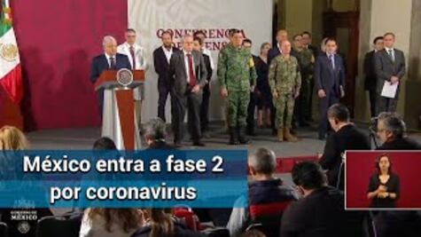 Inicia fase 2 de la contingencia por coronavirus o Covid-19 en México
