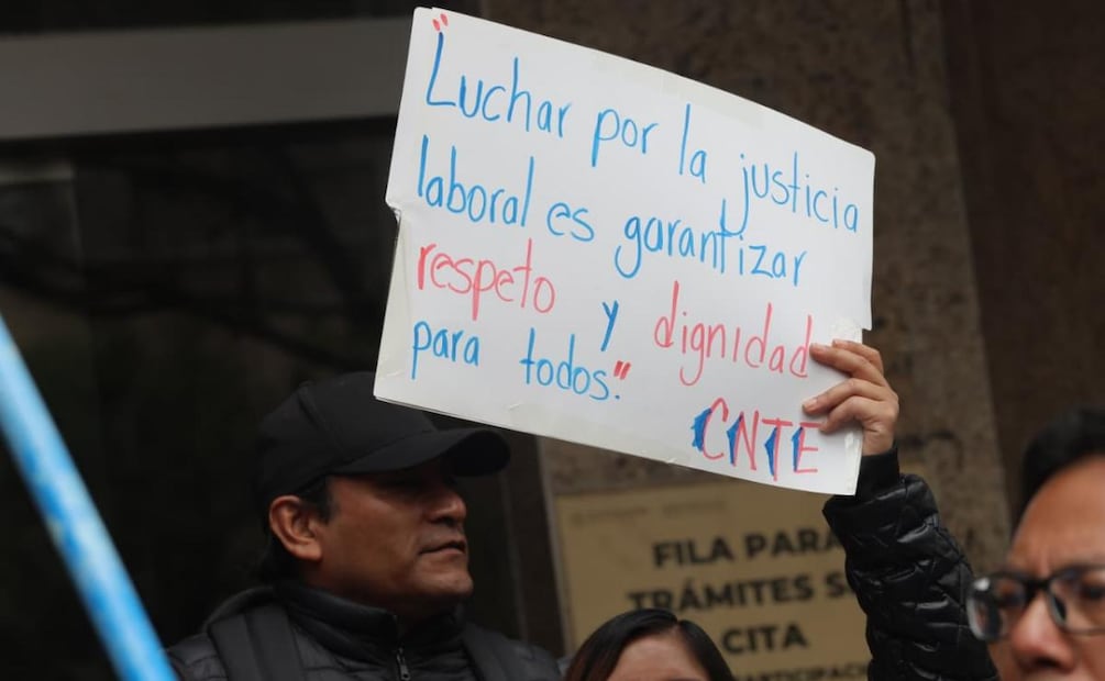 Nueva protesta de maestros de la CNTE en CDMX (16/07/2026). Foto: Gabriel Pano / EL UNIVERSAL