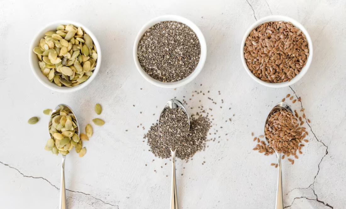 Tipos de semillas beneficiosas. Fuente: Freepik