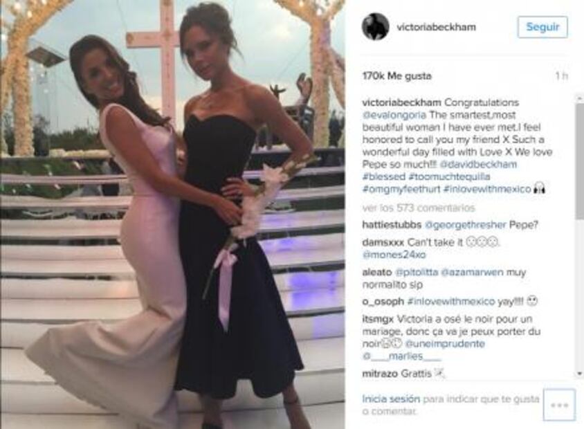 Eva Longoria comparte la felicidad de su boda