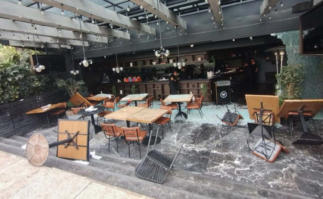 Canaco CDMX pide detener a manifestantes que saquearon comercios durante la marcha por el Día del Trabajo (01/05/2025). Foto: Fernanda Rojas / EL UNIVERSAL