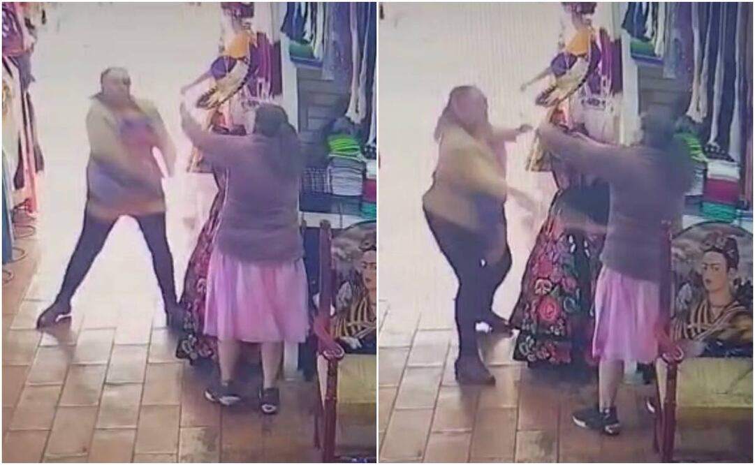 Mujer agrede a ancianita con un bate en Michoacán. Foto: Especial