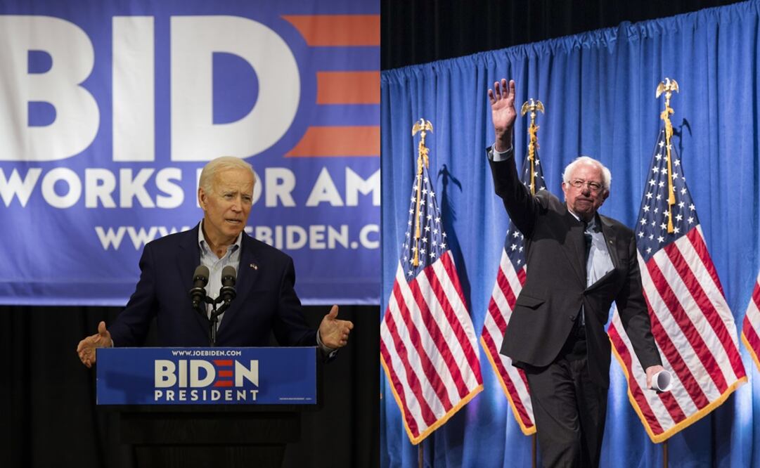 Joe Biden y Bernie Sanders. Foto: especial