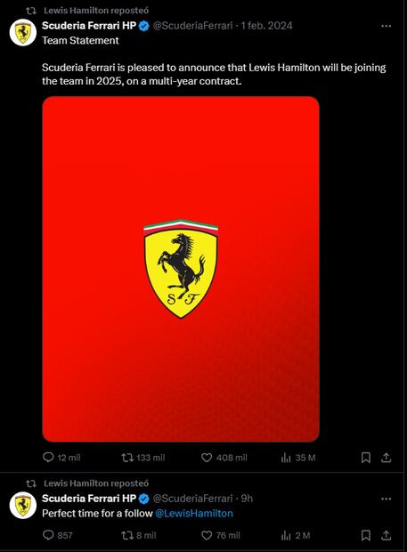 Lewis Hamilton, emocionado por su debut con Ferrari / Foto: Especiales