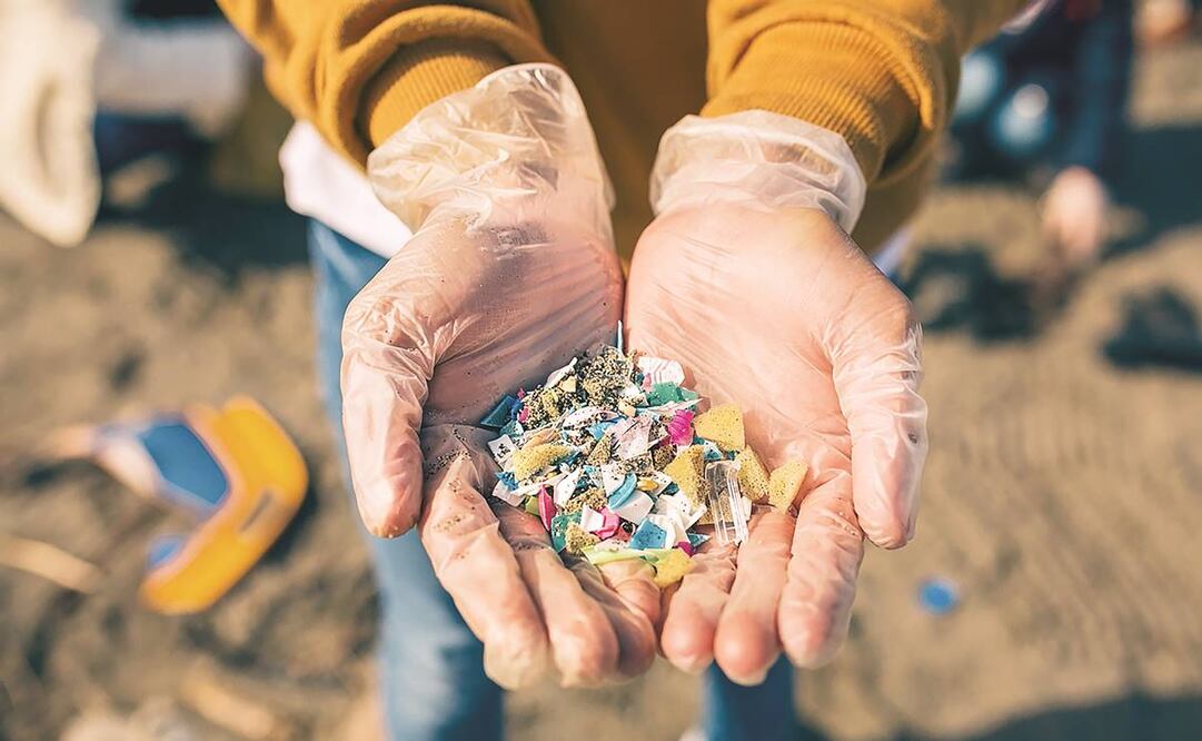 os microplásticos que están en el aire, la tierra y el agua. Foto: Especial.