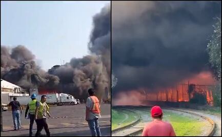Incendio consume empresa de cartón en zona montañosa de Veracruz