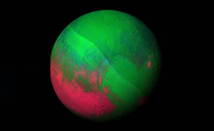 NASA publica una navideña imagen de Plutón