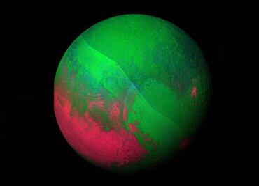 NASA publica una navideña imagen de Plutón