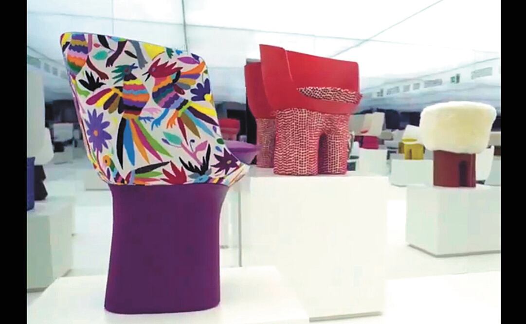 Imagen de la silla (modelo R98619), para la colección Objets Nomades. Especial