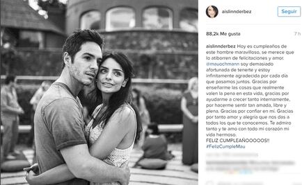 Aislinn Derbez felicita a Mauricio Ochmann con mensaje de amor