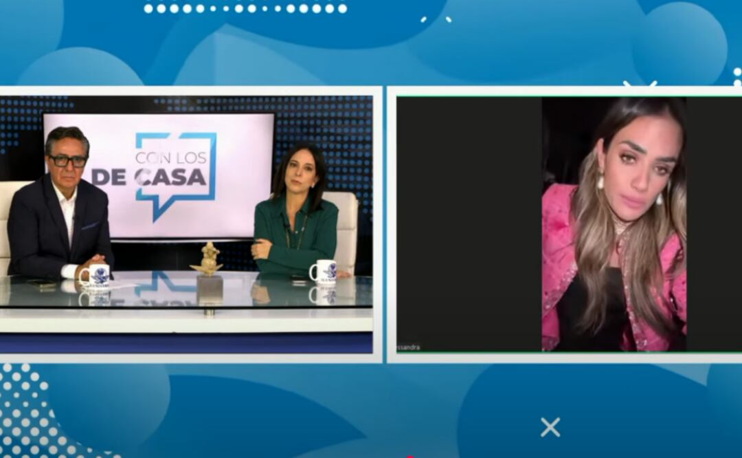 Alessandra Rojo de la Vega en Con los de Casa, junto al Director Editorial de EL UNIVERSAL David Aponte y la columnista Maite Azuela. Foto: Captura de pantalla