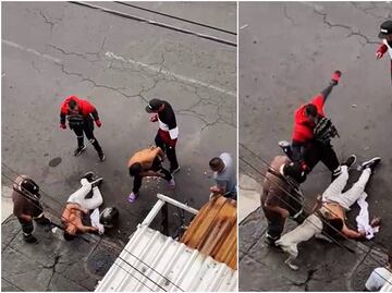 VIDEO ¡Hasta el perro lo mordió! Intentan linchar a sujeto que asaltó a un comprador de "auto fantasma"