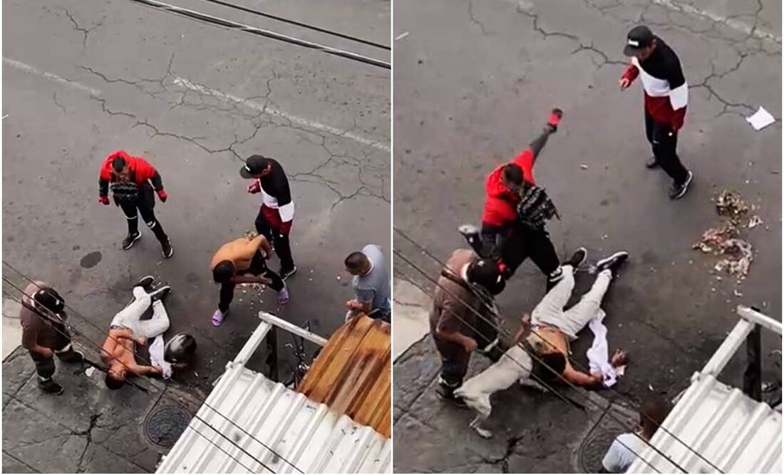 Golpean a asaltante, hasta el perro lo mordió. Foto. Especial