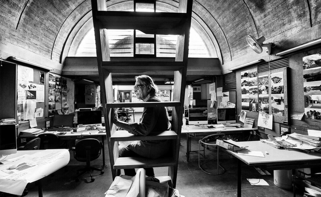 Fotografía del arquitecto indio Balkrishna Doshi, ganador del Premio Pritzker 2018. La fotografía fue facilitada por la Fundación Hyatt.