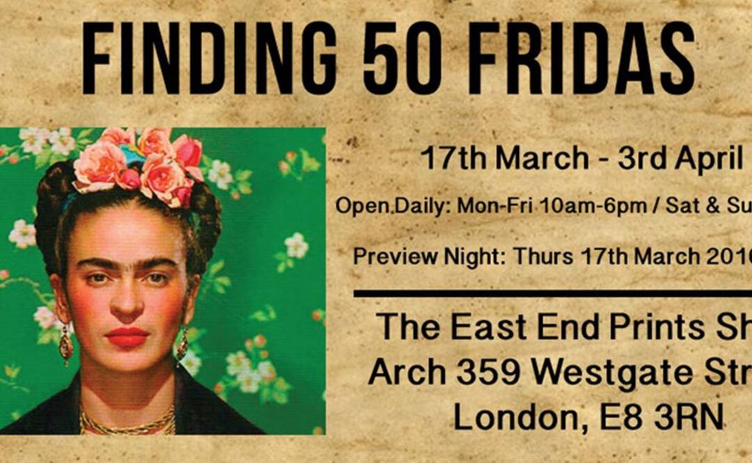 "Frida es como un ícono feminista, eso es lo que le gusta a la gente. Es una mujer fuerte y estuvo muy adelantada a su tiempo, por ser una musa y por experimentar", comentó la curadora de la muestra, Helen Edwards. FOTO: Eastendprints.co.uk