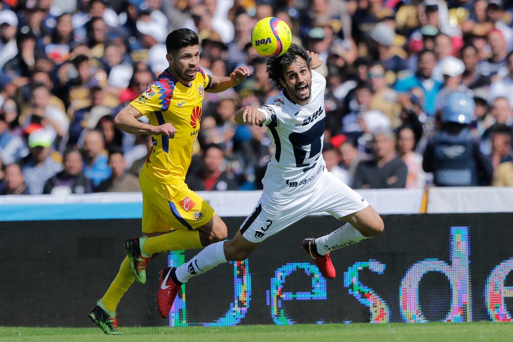 Imago7.  Oribe Peralta durante el Clásico Capitalino del Clausura 2018