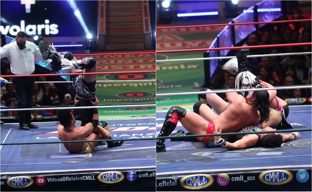 VIDEO: Luchador Dulce Gardenia se convulsiona por brutal castigo en la Arena México / FOTO: ESPECIAL