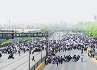 CNTE colapsa vialidades en la CDMX durante seis horas