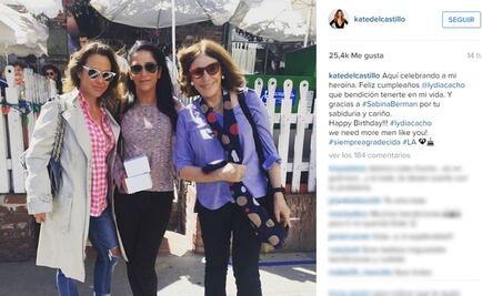 Kate del Castillo celebra a Lydia Cacho