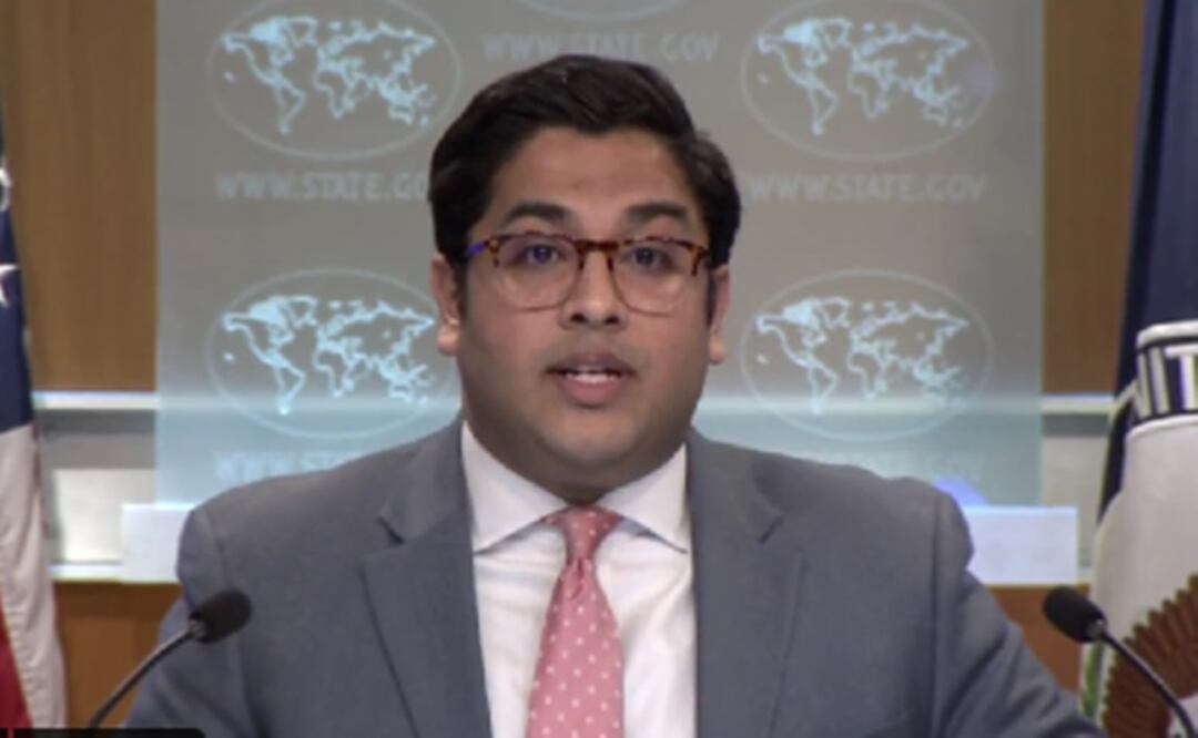 Portavoz adjunto del Departamento de Estado, Vedant Patel. Foto: Twitter @StateDeputySpox