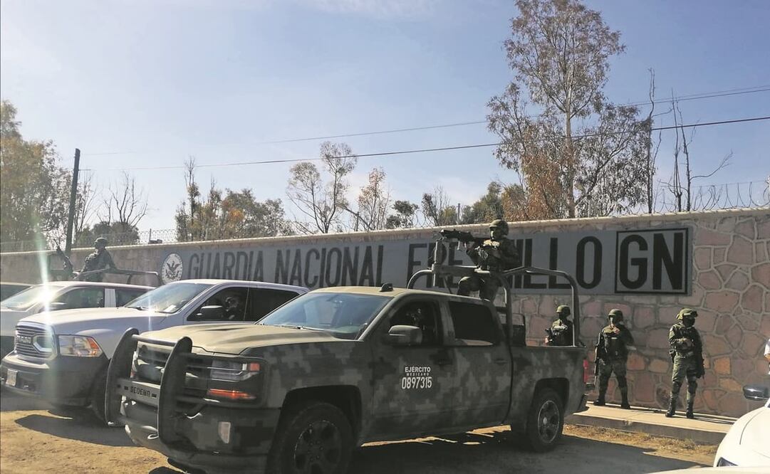 Integrantes de la Guardia Nacional en Fresnillo. La violencia en Zacatecas es por disputas entre el CJNG y el Cártel de Sinaloa, indica ONG. Foto: ARCHIVO EL UNIVERSAL
