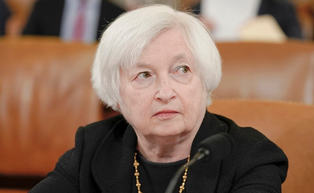 La secretaria del Tesoro de EEUU Janet Yellen en el Congreso en Washington el 10 de marzo de 2023. Foto: AP