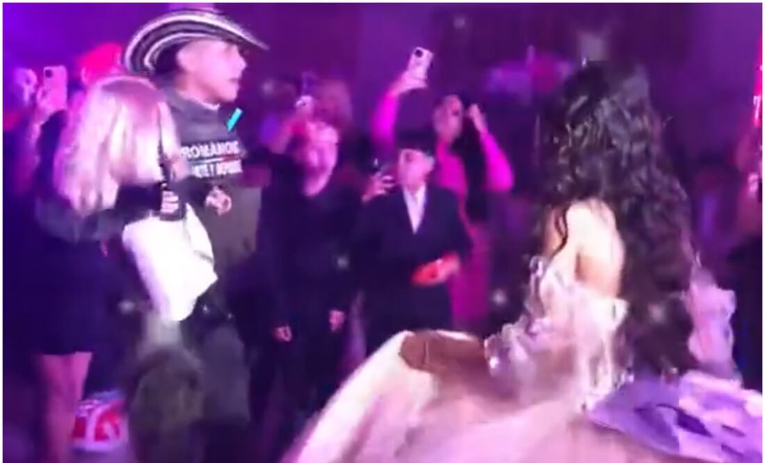 Quinceañera de Tamaulipas celebra su cumpleaños con temática del “Chuky”, alusivo al grupo de los Zetas (9/01/2025). Foto: Especial