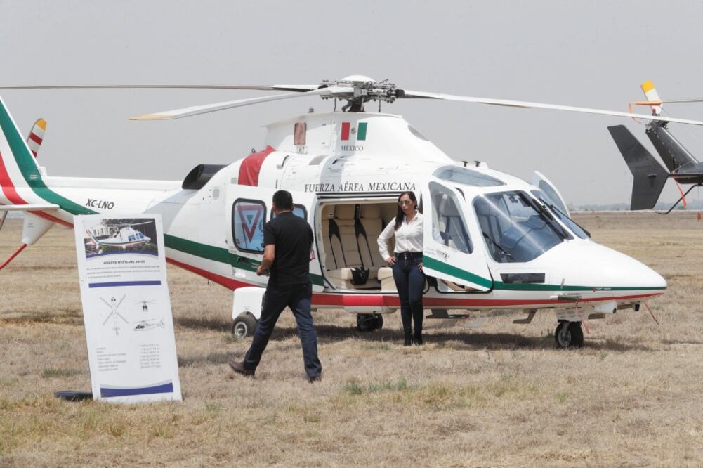 En la Feria Aeroespacial de México 2019, en el Estado de México, hay helicópteros que fueron utilizados para operaciones de vigilancia / IVÁN STEPHENS. EL UNIVERSAL