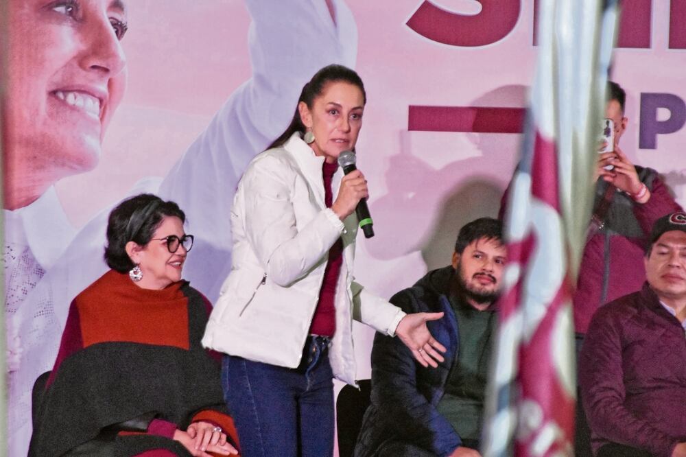 La precandidata realizó un mitin en el Parque del Mestizaje en la GAM, donde pidió a los habitantes trabajar en favor del movimiento. Foto: Eduardo Castañeda / EL UNIVERSAL