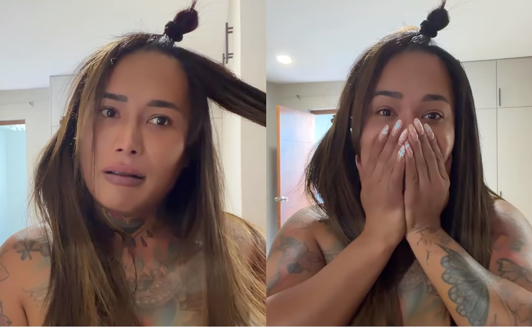 Fan invade la casa de Karina Torres durante transmisión en vivo. Foto: Captura de video